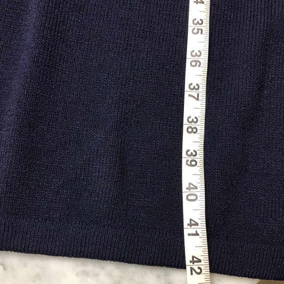 ST.JOHN  Navy Blue and White Dress Size 16 - Picture 12 of 16